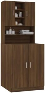 vidaXL Mobile per Lavatrice Rovere Marrone in Legno Multistrato