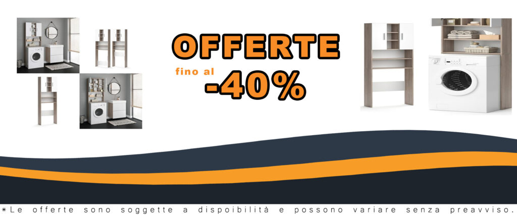 Vicco Mobile lavatrice Luis, Sonoma/Bianco, 190 x 64 cm
