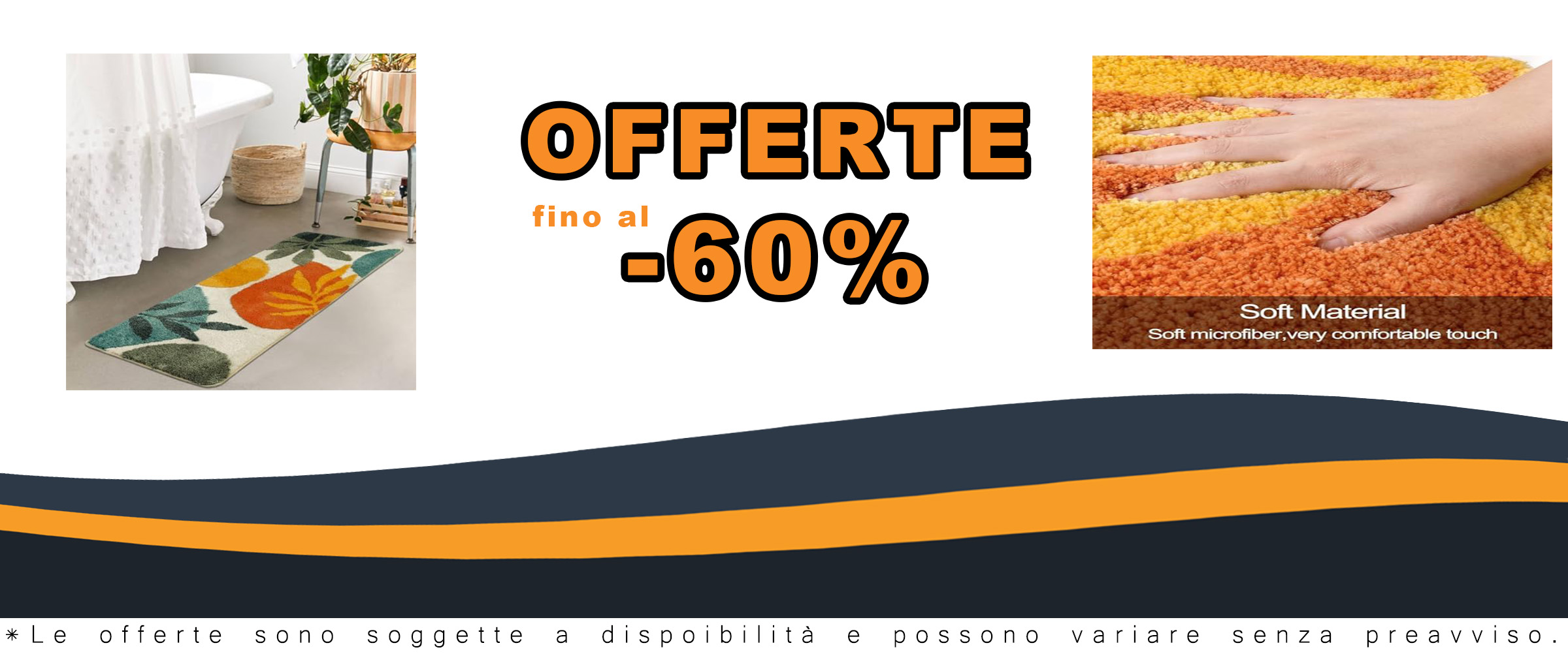 Uphome Tappeto da bagno colorato con foglie astratte lungo tappetino da bagno antiscivolo assorbente Boho tappeto da bagno in morbida microfibra lavabile in lavatrice, tappetino per vasca da bagno