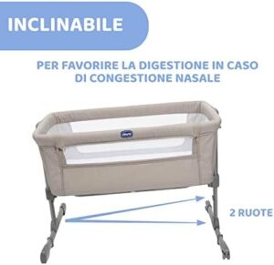 Chicco Next2Me Essential Culla Neonato Fianco Letto, Sostenibile, Compatibile con Diversi Letti, Altezza Regolabile,Inclinabile, Buona Circolazione dell'Aria, Materasso e Borsa inclusi