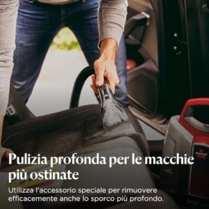BISSELL SpotClean ProHeat, Lavatappeti, Pulitore Macchie con Tecnologia HeatWave, Lava Tappezzeria per Tappeti, Auto, Pulisci Divani, Moquette, Materassi e Altro, Potente Motore da 330W, 36988