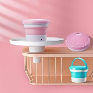 Samnuerly Mini Lavatrice Pieghevole per Beauty Blender in Blu, ideale per pulire facilmente i beauty blender in modo rapido e delicato.