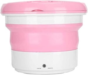 Samnuerly Mini Lavatrice Pieghevole per Scarpe 13L, Lavatrici Portatili ad ultrasuoni con ozono, colore rosa  
