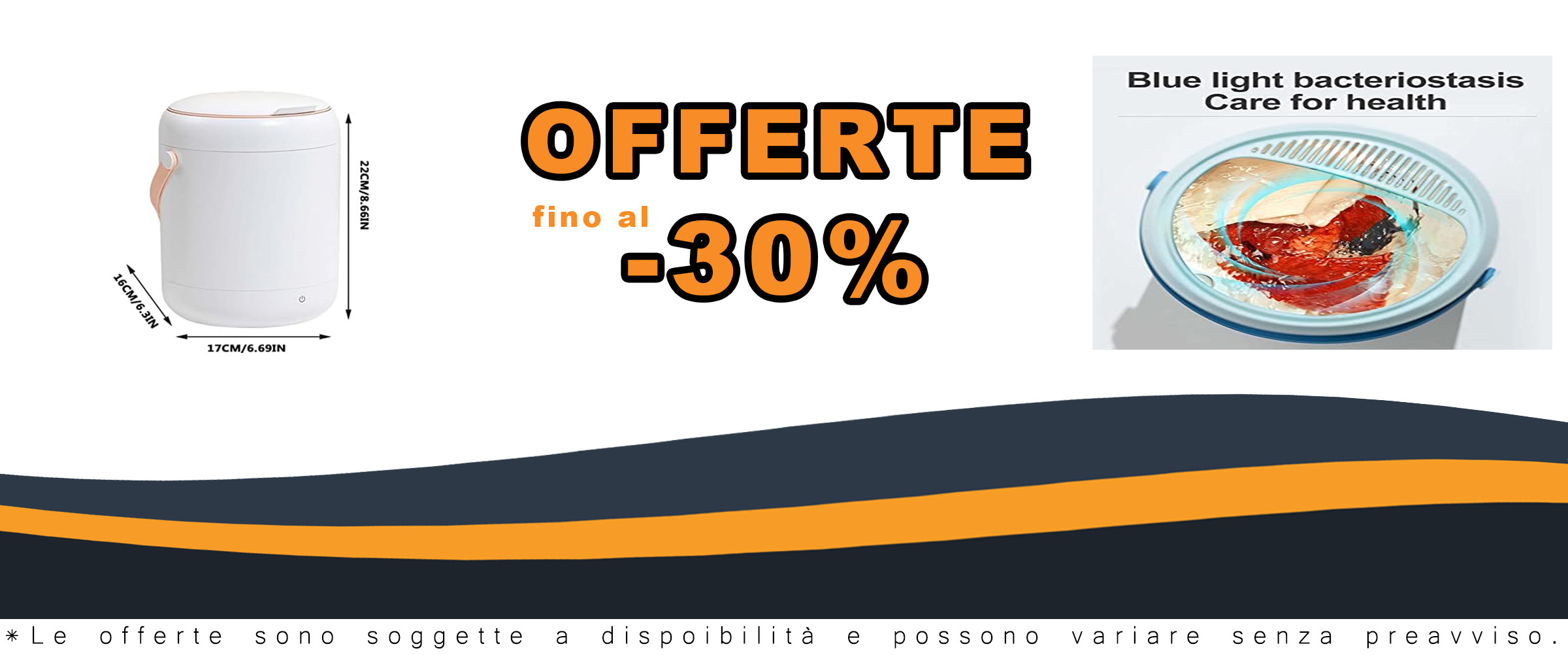 Lavatrice Portatile Veloce 2.8L con luce blu e centrifuga
