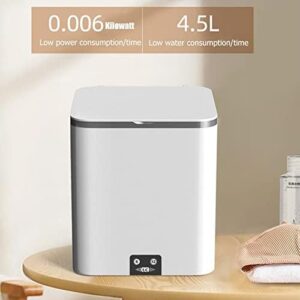Piccola lavatrice compatta a basso rumore per risparmio energetico.  