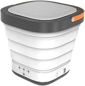 Breadom Mini Lavatrice Portatile bianca, compatta e pieghevole, perfetta per viaggi, campeggio e appartamenti