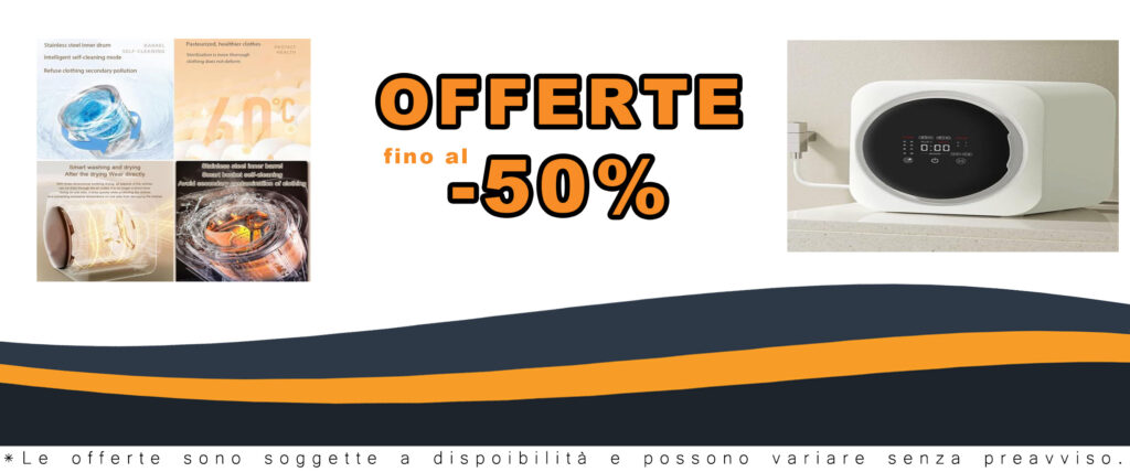 RajoNN Mini Lavatrice Automatica 3,5 l con Asciugatrice a Tamburo, design compatto e funzionale