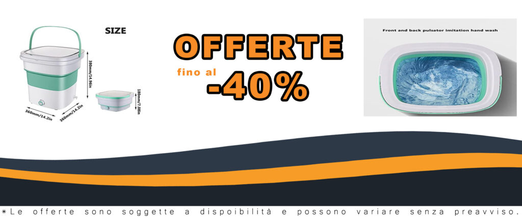 Samnuerly Mini Lavatrice Pieghevole, compatta e portatile, ideale per lavare biancheria intima e vestiti per bambini