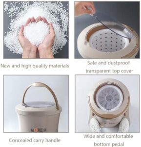 Mini lavatrice disidratatore manuale leggera, centrifuga manuale non elettrica, portatile a pedale