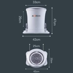 Mini lavatrice disidratatore manuale leggera, centrifuga manuale non elettrica, portatile a pedale