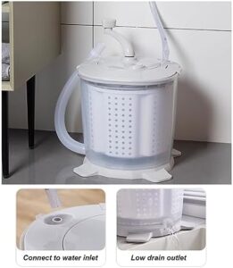 Mini lavatrice a manovella RIEONA, ideale per casa, viaggi e piccoli spazi  