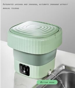 ROCKYMO Mini Lavatrice Pieghevole per Uso Domestico (Pink)  