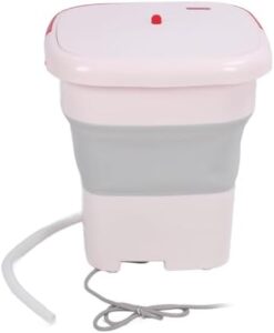 Haofy Lavatrice Pieghevole Portatile da 16 Litri in colore rosa, compatta e pratica per spazi ridotti