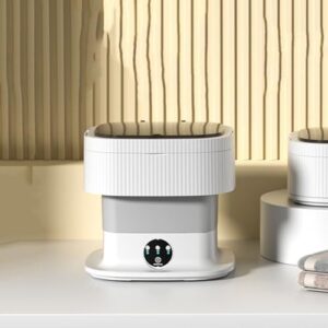 ROCKYMO Mini Lavatrice Pieghevole in grigio