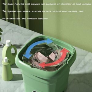ROCKYMO Lavatrice Pieghevole Multifunzionale, mini macchina di disidratazione portatile per piccoli dormitori  