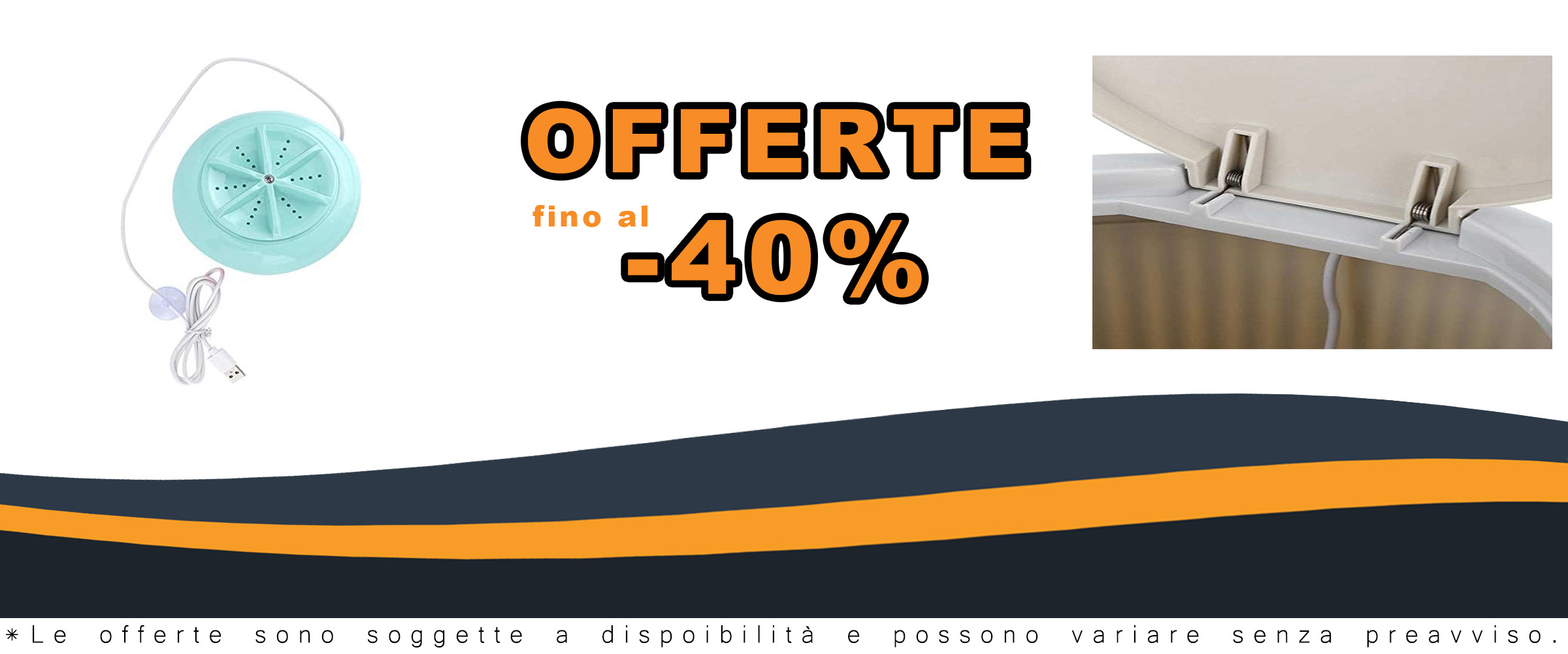 Mini lavatrice portatile SilteD con tecnologia ad ultrasuoni e alimentazione USB  