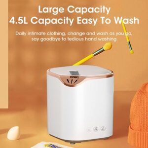 WHIPIN Mini Lavatrice Portatile con capacità di 4,5 L e centrifuga