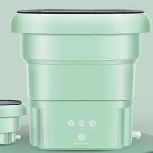 ROCKYMO Lavatrice per Biancheria Intima Mini Lavatrice Pieghevole Verde