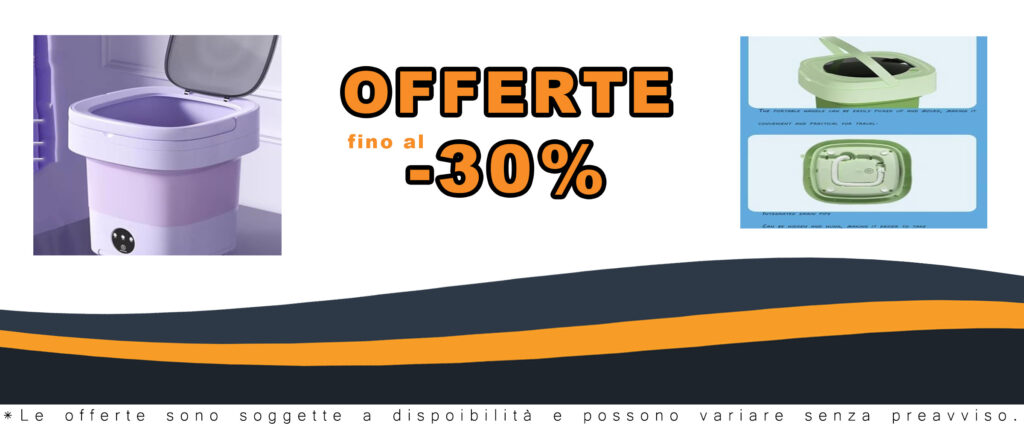 Lavatrice Pieghevole ROCKYMO - Design compatto e funzionale, adatta per piccoli spazi