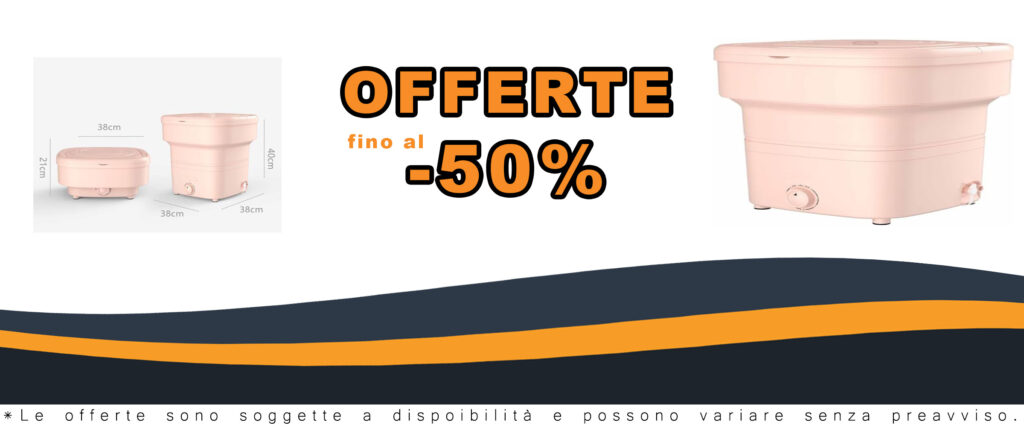 Casego Lavatrice Pieghevole, maniglia portatile, design a secchio, rosa