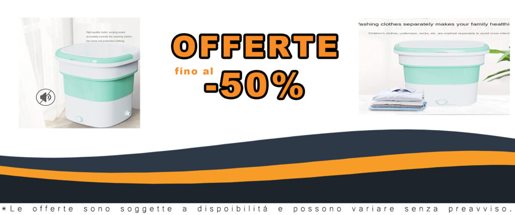 PanHuiWen Mini Lavatrice pieghevole per intimo e viaggi, 1.8kg.