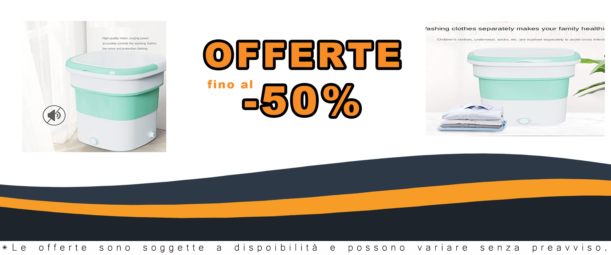 PanHuiWen Mini Lavatrice pieghevole per intimo e viaggi, 1.8kg.