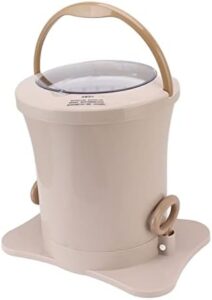 TOPINCN Mini Lavatrice portatile color albicocca, ideale per piccoli spazi come appartamenti e dormitori