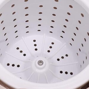 TOPINCN Mini Lavatrice portatile color albicocca, ideale per piccoli spazi come appartamenti e dormitori