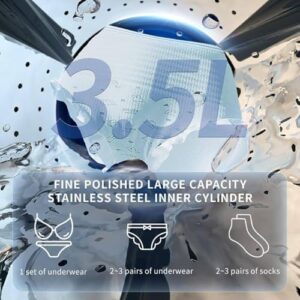 Piccola Lavatrice Automatica da 3,5 Litri con asciugatrice portatile, ideale per piccoli spazi  
