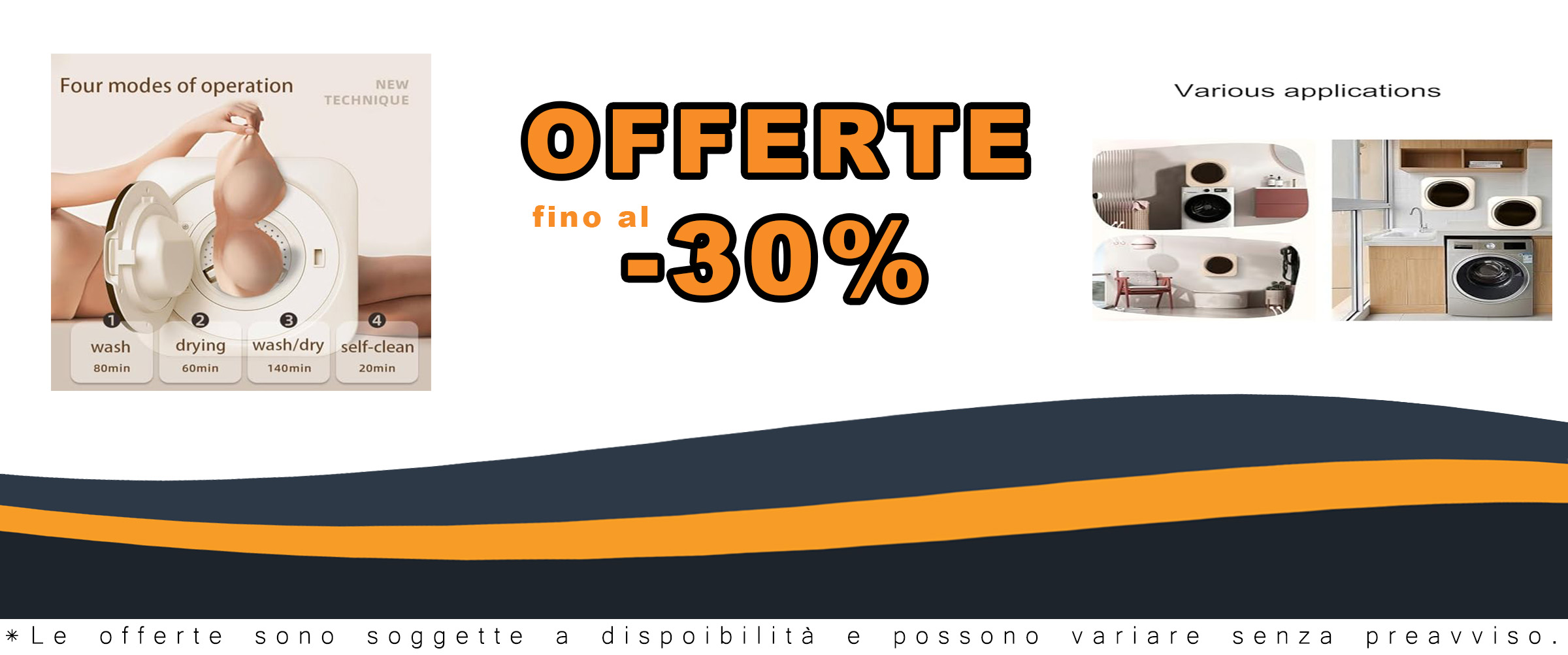 Mini lavatrice a tamburo da parete con asciugatrice centrifuga, ideale per piccoli spazi e carichi leggeri di bucato.