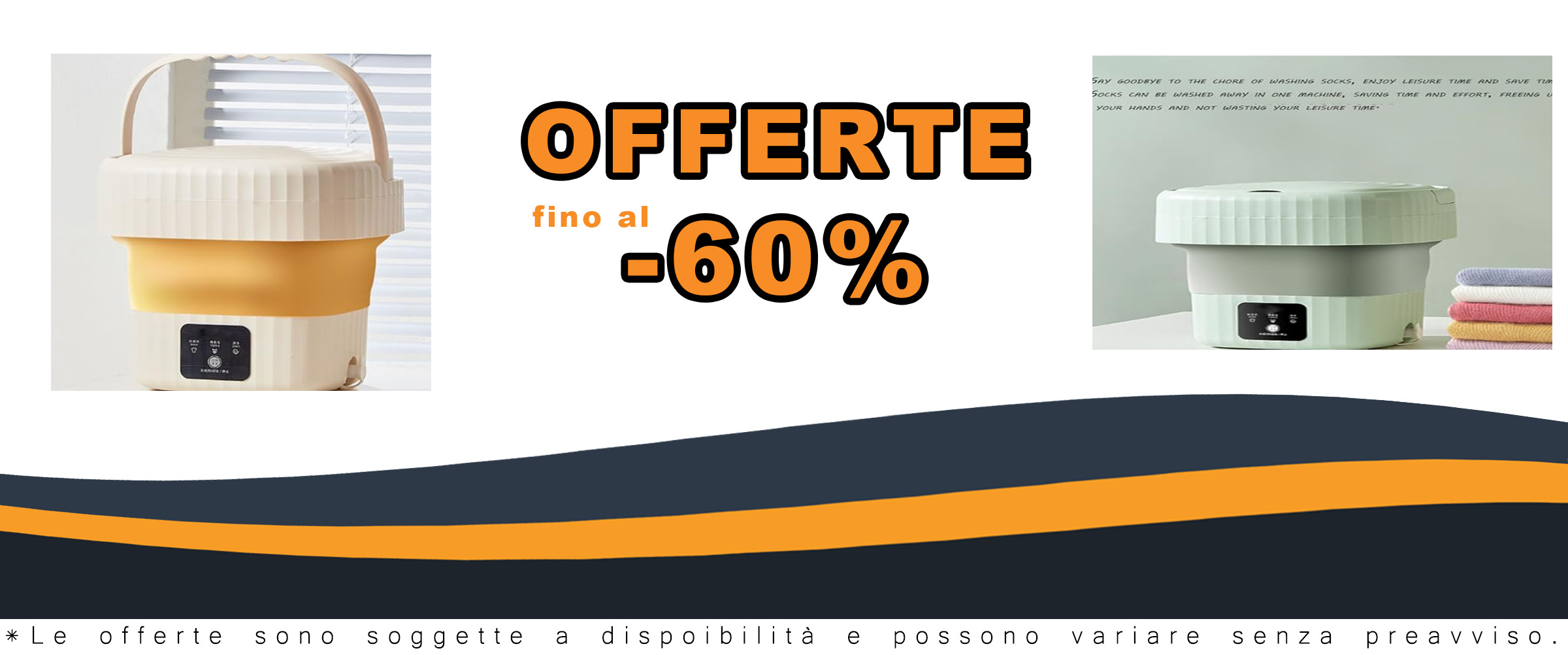 ROCKYMO Lavatrice Pieghevole, mini lavatrice portatile arancione per piccole famiglie, perfetta per biancheria intima e calzini