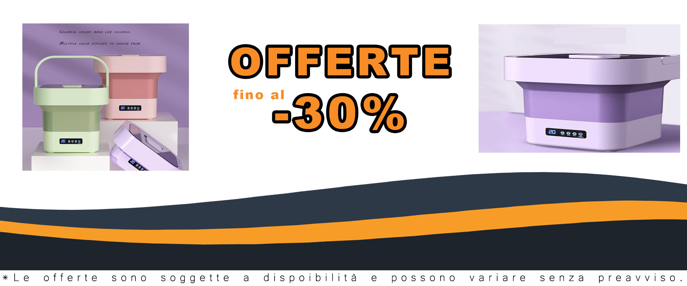 Lavatrice Pieghevole ROCKYMO per Piccole Famiglie  
