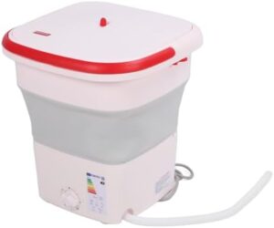 Mini Lavatrice HEEPDD, pieghevole e portatile, colore rosa