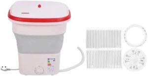Tonysa Lavatrice Portatile da 12 Litri, Mini Lavatrice Rosa