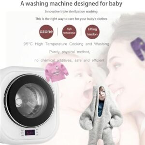 DPQYJPP Mini Lavatrice Automatica da 3 kg, compatta e intelligente, ideale per spazi ristretti