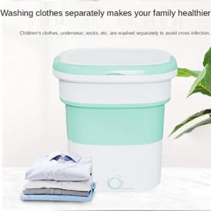 PanHuiWen Mini Lavatrice Centrifuga Pieghevole 1.8kg in azione, perfetta per camper e dormitori