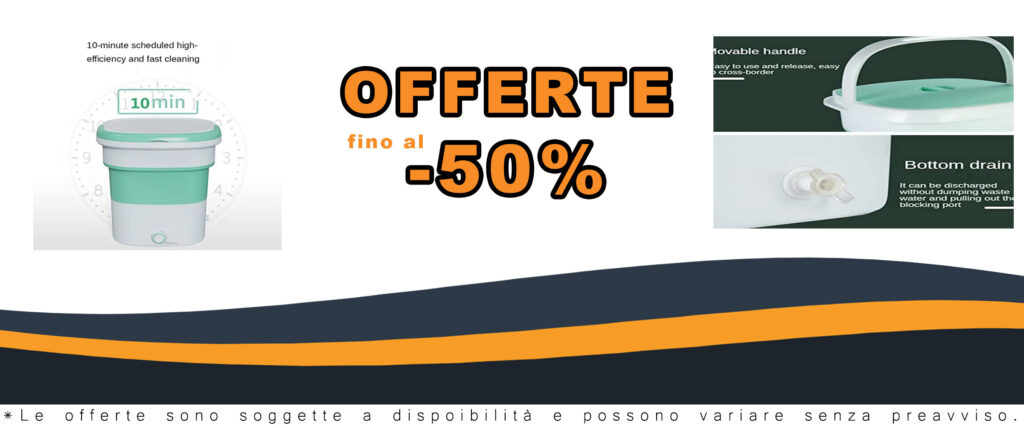 Mini Lavatrice Portatile Multiuso Pieghevole 1.8kg per campeggio, viaggi e piccoli appartamenti
