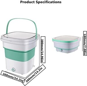 PanHuiWen Mini Lavatrice Centrifuga Pieghevole 1.8kg in uso durante un viaggio