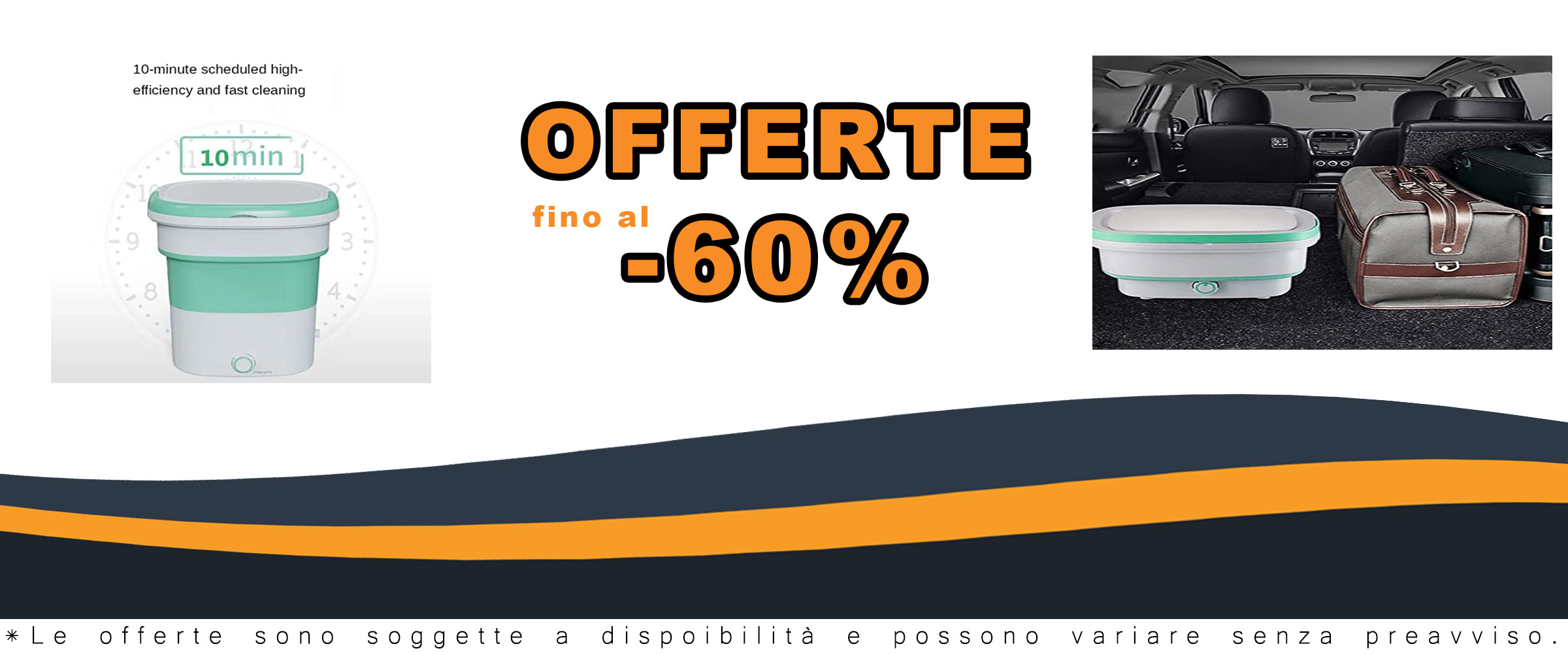 Lavatrice Portatile Campeggio Pieghevole 1.8kg