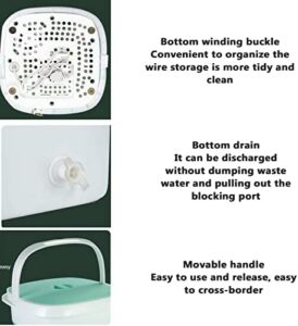 PanHuiWen Mini Lavatrice con Centrifuga Pieghevole 1.8kg, perfetta per appartamenti, dormitori e viaggi