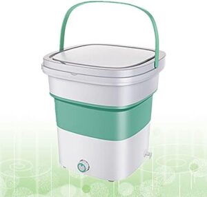 PanHuiWen Mini Lavatrice con Centrifuga Pieghevole 1.8kg, perfetta per appartamenti, dormitori e viaggi