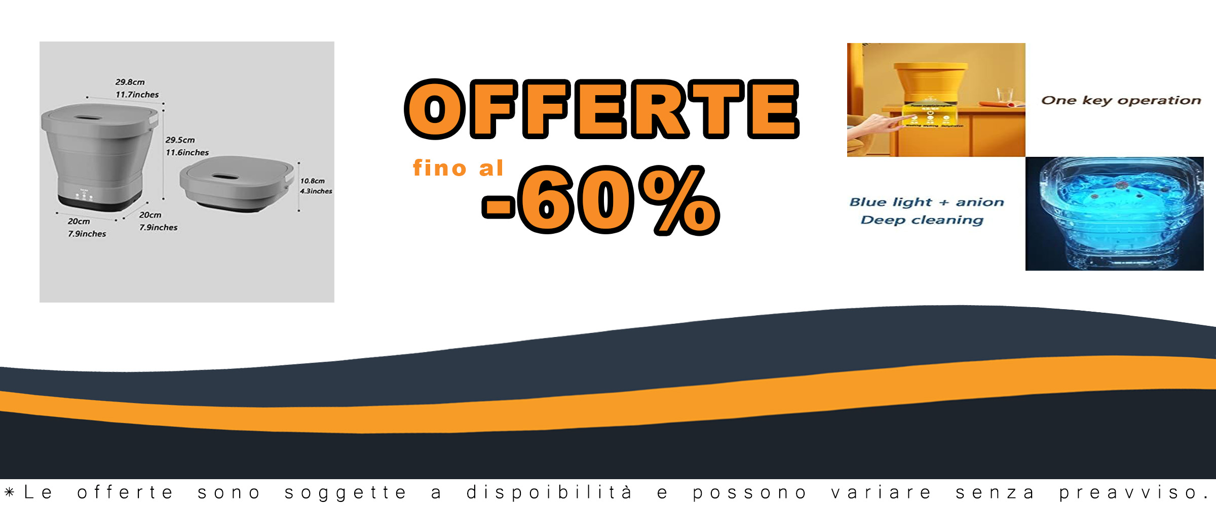 Mini lavatrice portatile pieghevole YHRJ, ideale per dormitori e viaggi  