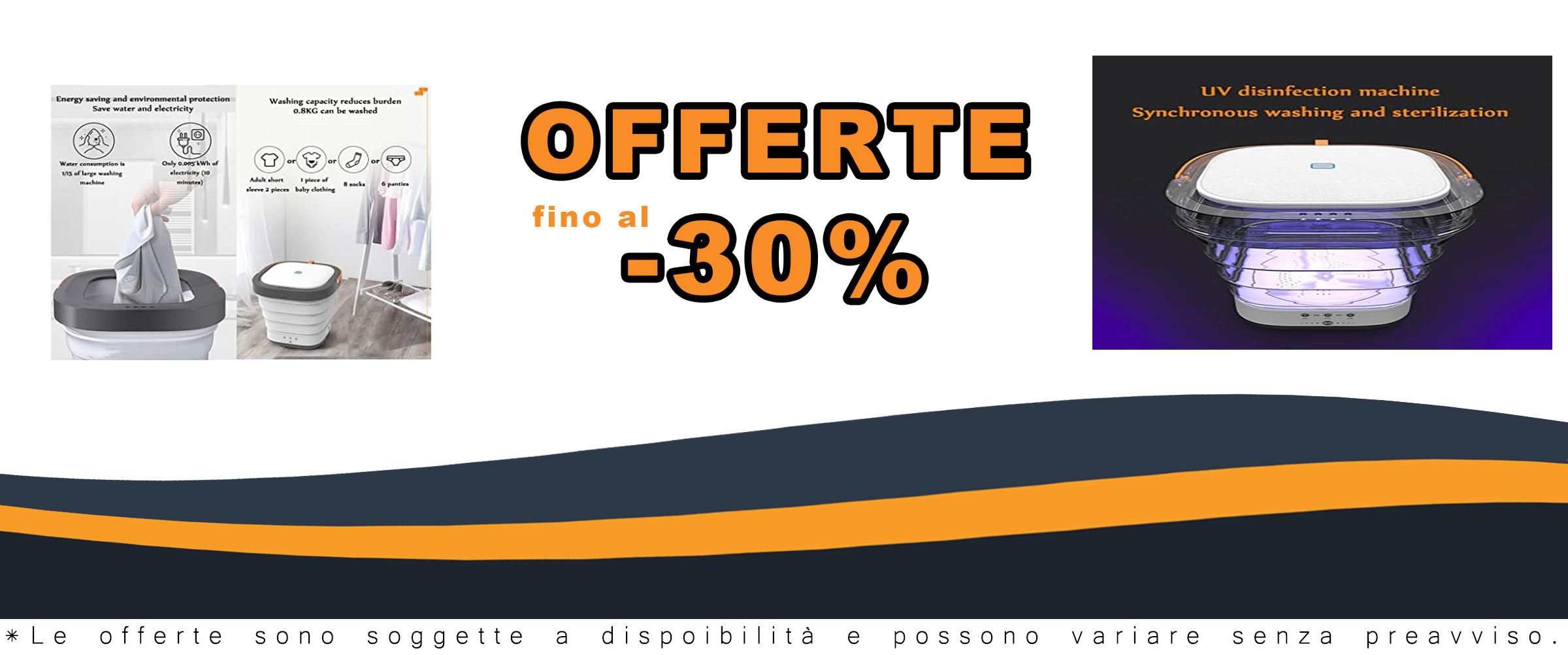 Zyifan Mini Lavatrice Portatile con disinfezione a raggi ultravioletti, ideale per appartamenti e camper