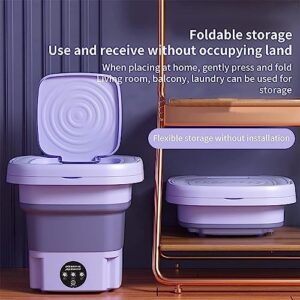 Mini lavatrice LANMFU 8 litri portatile, compatta e pieghevole, ideale per viaggi e campeggio