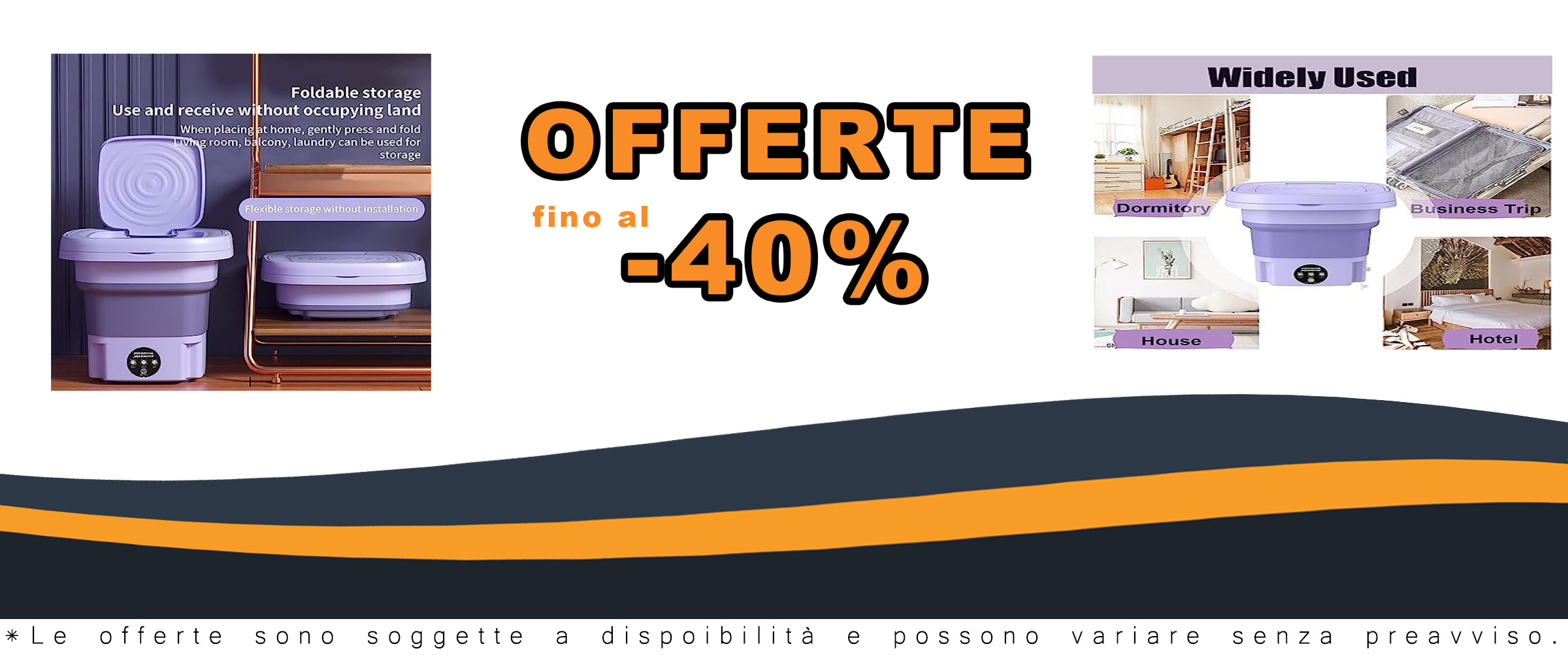 Mini lavatrice LANMFU 8 litri portatile, compatta e pieghevole, ideale per viaggi e campeggio
