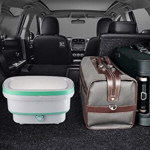 Samnuerly Mini lavabiancheria pieghevole portatile, compatta e leggera, perfetta per casa e viaggio.