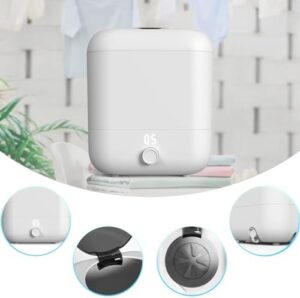 WHIPIN Lavatrice Portatile con design compatto e funzionalità wireless, perfetta per il campeggio e i viaggi