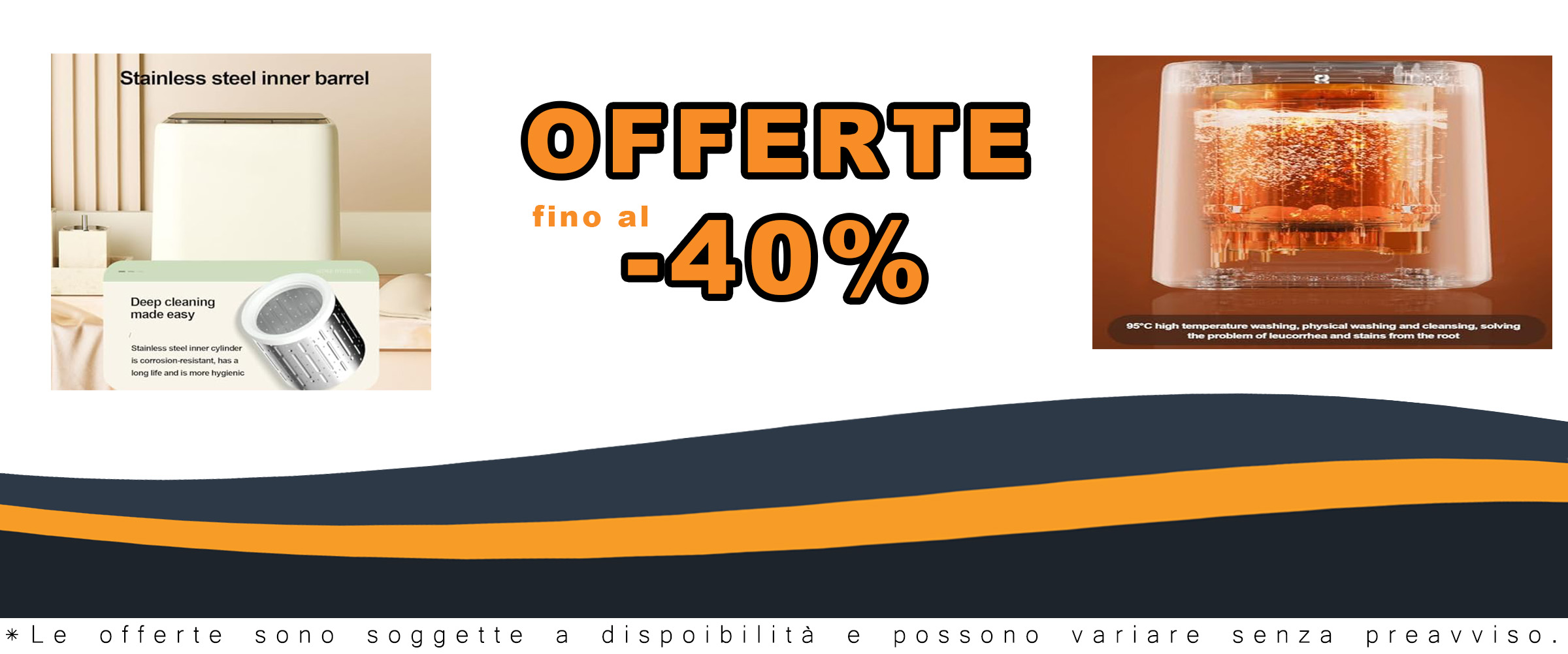 Mini lavatrice compatta per biancheria intima con riscaldamento a temperatura costante di 70℃