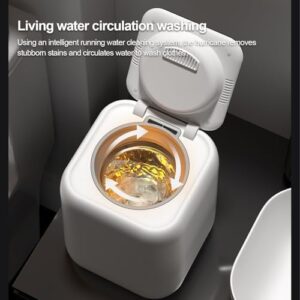 Lavatrice Automatica 3 in 1 per biancheria intima, mini lavatrice portatile da 160 W e 7 Litri