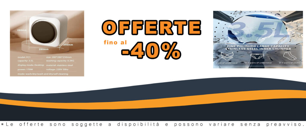YANDDEA Mini Lavatrice con Asciugatrice all-in-One per piccoli spazi